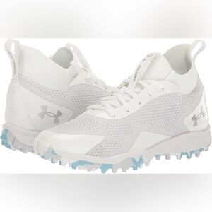 Under Armour Women’s Glory 2 Turf Shoes - Blue & White Under Armour Shoes